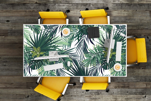 Protège bureau Feuilles tropicales
