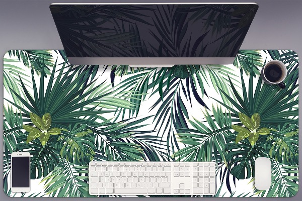 Protège bureau Feuilles tropicales