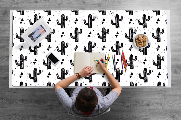 Sous-main bureau Cactus noirs