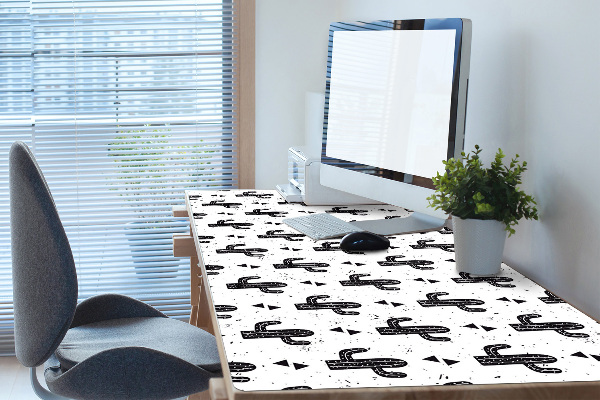 Sous-main bureau Cactus noirs