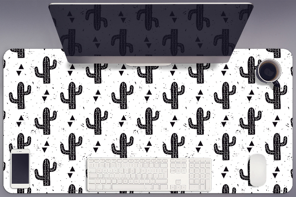 Sous-main bureau Cactus noirs