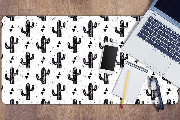 Sous-main bureau Cactus noirs