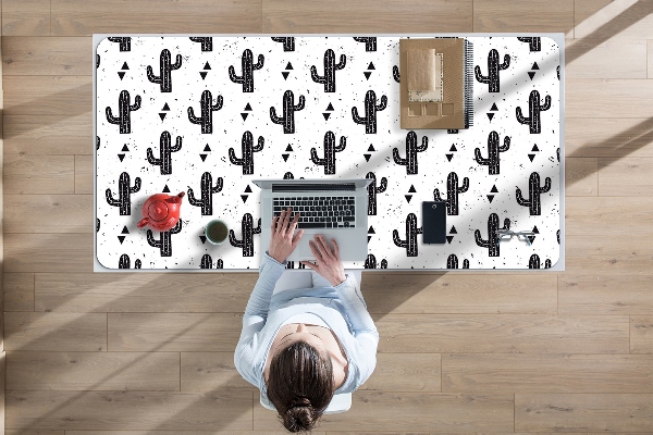Sous-main bureau Cactus noirs