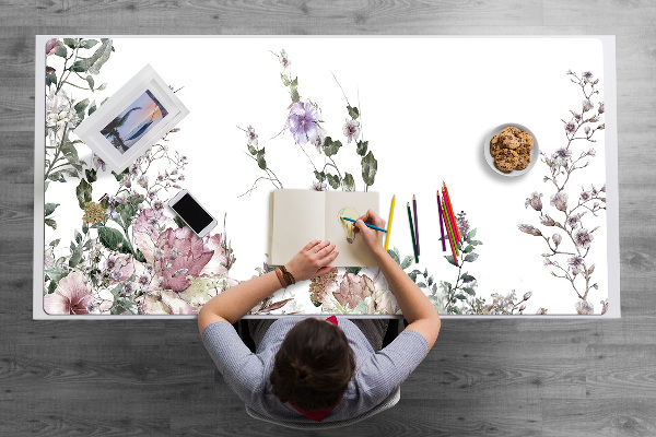 Tapis de bureau Jardin pastel