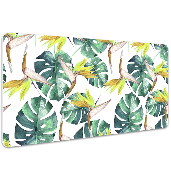 Protège bureau Feuilles exotiques