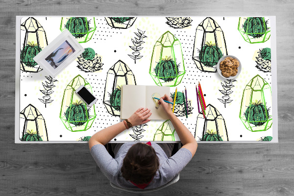 Protège bureau Cactus en solides