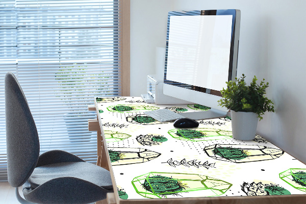 Protège bureau Cactus en solides