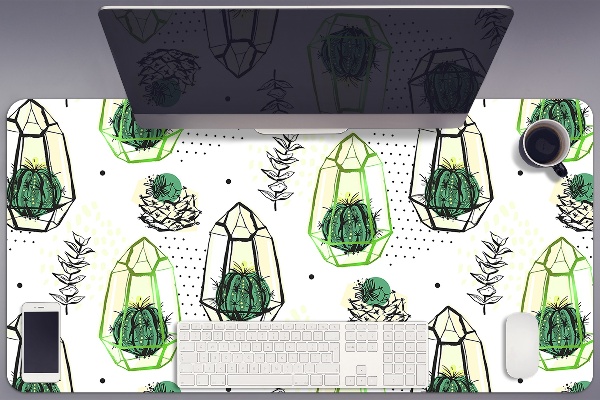 Protège bureau Cactus en solides