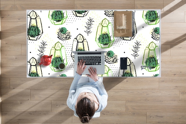 Protège bureau Cactus en solides