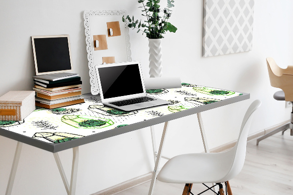 Protège bureau Cactus en solides