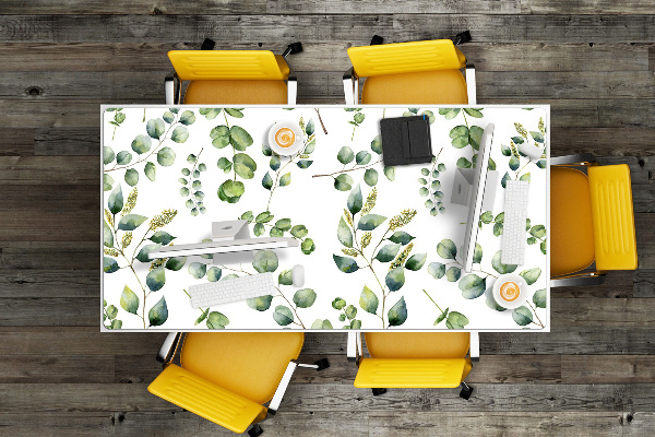 Sous-main bureau Eucalyptus floral