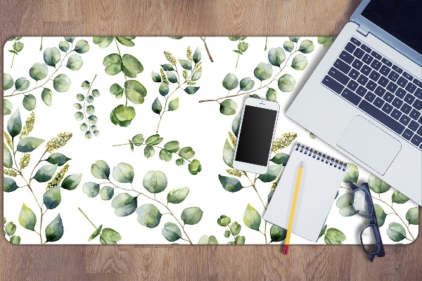 Sous-main bureau Eucalyptus floral