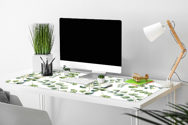 Sous-main bureau Eucalyptus floral