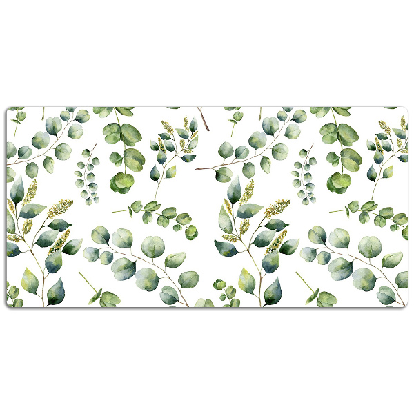 Sous-main bureau Eucalyptus floral