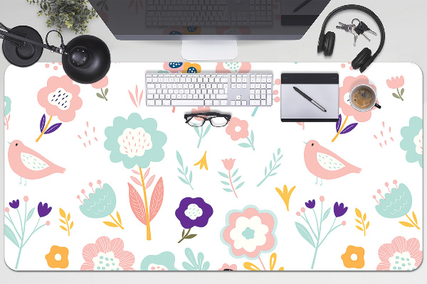 Protège bureau Sparrow peint