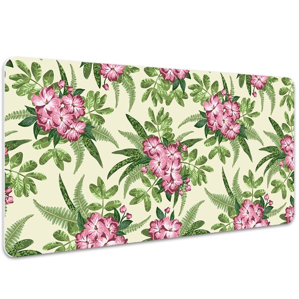 Protège bureau Fleurs tropicales