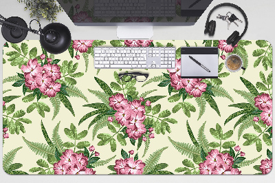 Protège bureau Fleurs tropicales