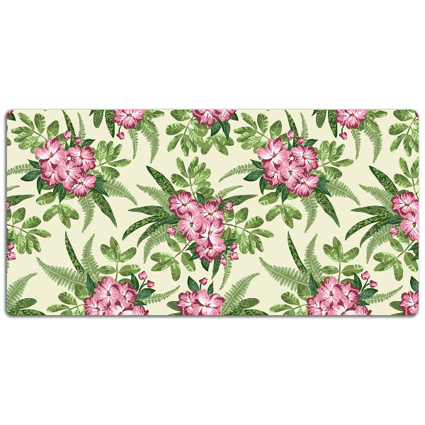 Protège bureau Fleurs tropicales