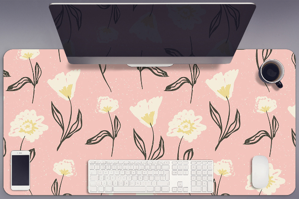 Sous-main bureau Fleurs délicates