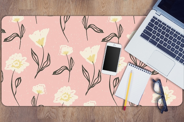 Sous-main bureau Fleurs délicates