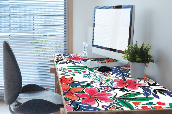 Tapis de bureau Fleurs colorées