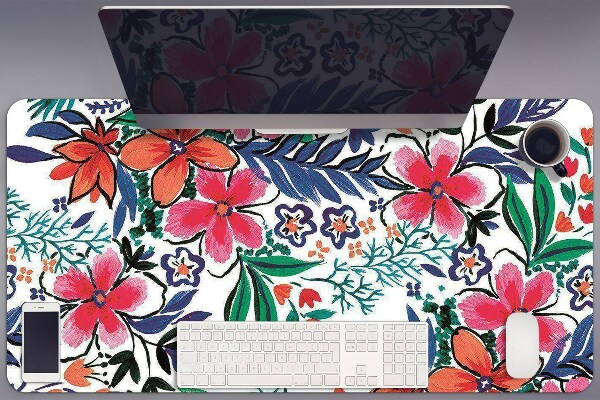 Tapis de bureau Fleurs colorées