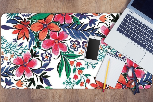 Tapis de bureau Fleurs colorées