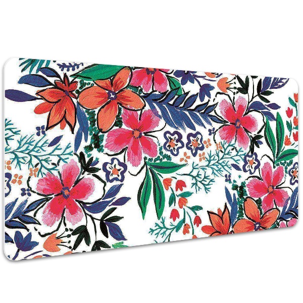 Tapis de bureau Fleurs colorées