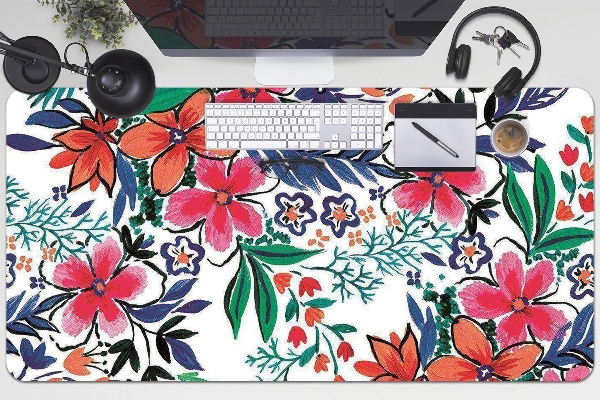 Tapis de bureau Fleurs colorées