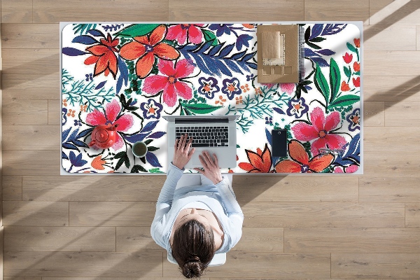 Tapis de bureau Fleurs colorées