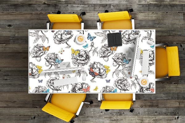 Sous main de bureau Papillons