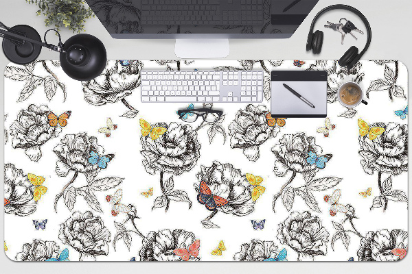 Sous main de bureau Papillons