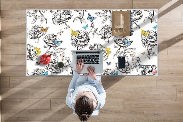 Sous main de bureau Papillons