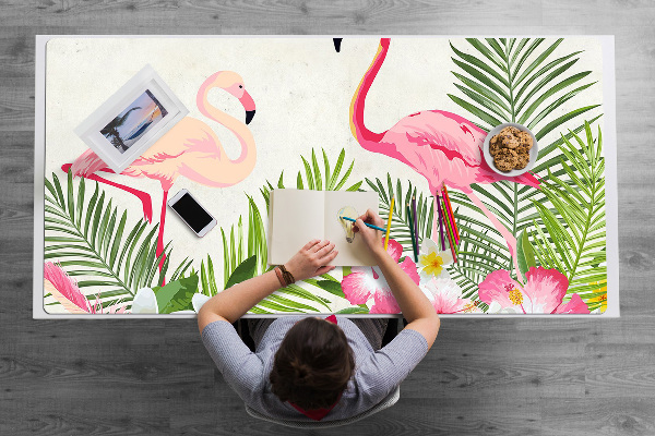 Tapis de bureau Deux flamants