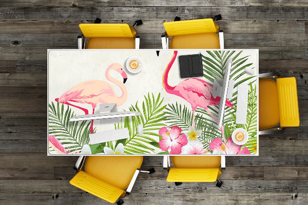 Tapis de bureau Deux flamants