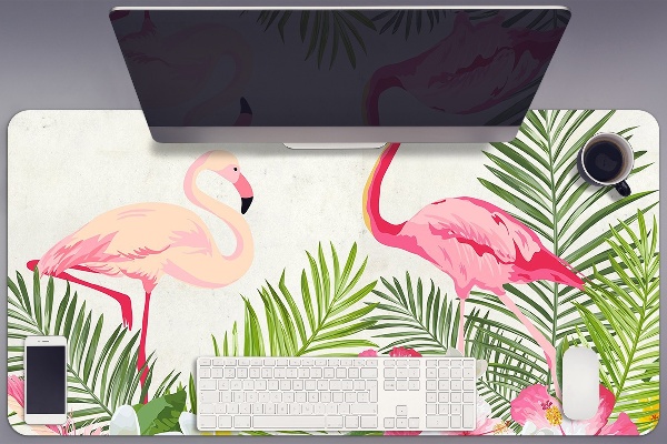 Tapis de bureau Deux flamants