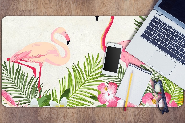 Tapis de bureau Deux flamants
