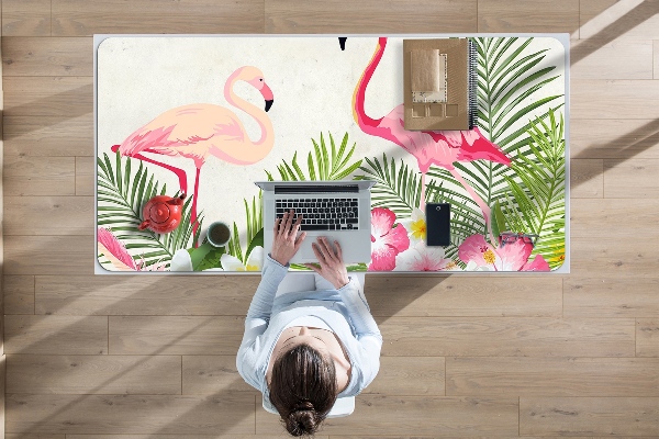Tapis de bureau Deux flamants