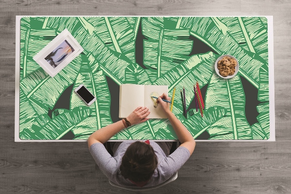 Sous-main bureau Palmiers exotiques