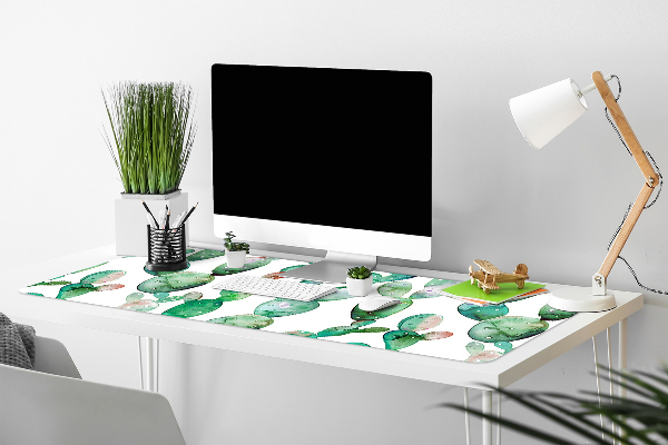 Sous-main bureau Cactus aquarelle
