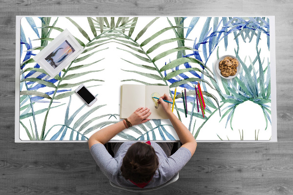 Protège bureau Feuilles tropicales