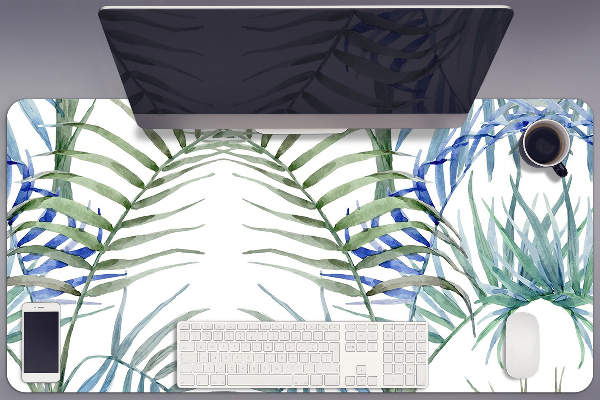 Protège bureau Feuilles tropicales