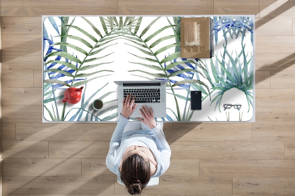 Protège bureau Feuilles tropicales