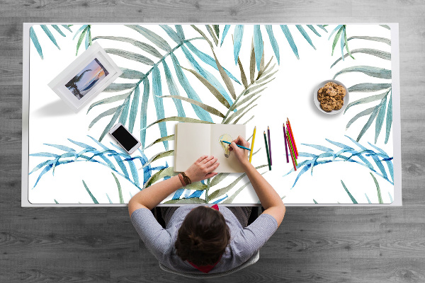 Protège bureau Feuilles tropicales