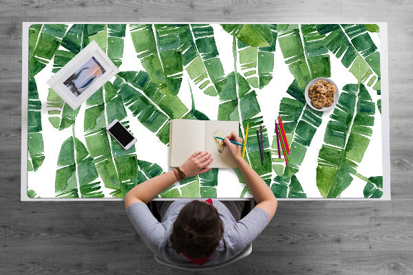 Protège bureau Feuilles exotiques