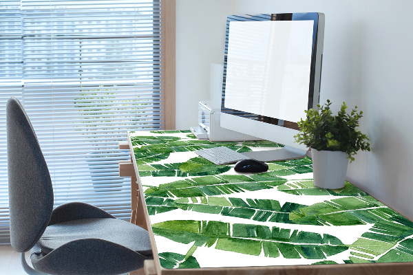 Protège bureau Feuilles exotiques