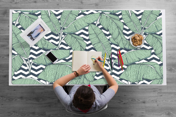 Protège bureau Feuilles tropicales