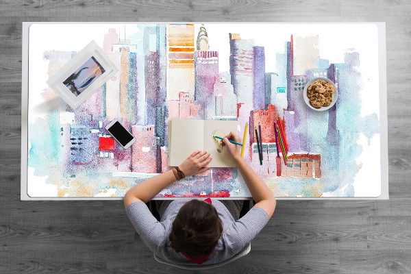 Tapis de bureau Ville