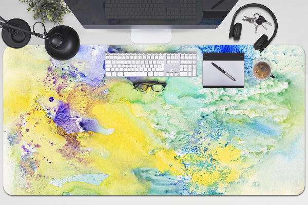 Sous-main bureau Taches colorées