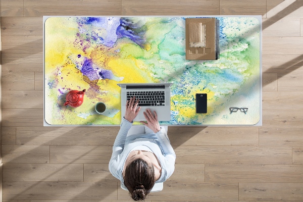Sous-main bureau Taches colorées